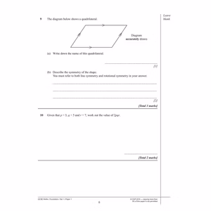 Edexcel GCSE Maths Practice Papers Foundation (Ages 15-16) Look Inside Image 6