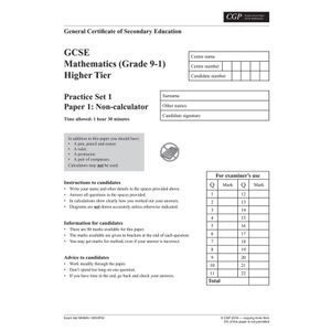 Edexcel GCSE Maths Practice Papers Higher (Ages 15-16) Look Inside Image 1