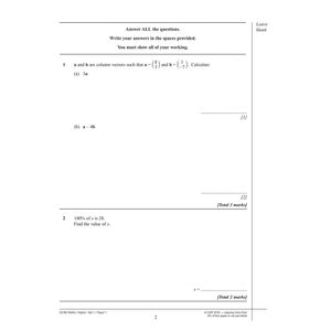 Edexcel GCSE Maths Practice Papers Higher (Ages 15-16) Look Inside Image 2