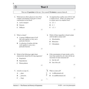 Edexcel International GCSE Biology: 10-Minute Tests (with answers) Look Inside Image 6