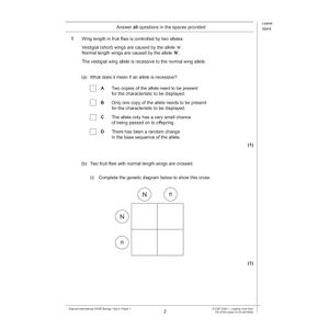 Edexcel International GCSE Biology Practice Papers Look Inside Image 1