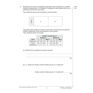 Edexcel International GCSE Biology Practice Papers Look Inside Image 3