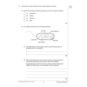Edexcel International GCSE Biology Practice Papers Look Inside Image 5