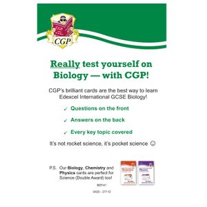 Edexcel International GCSE Biology: Revision Question Cards Look Inside Image 1