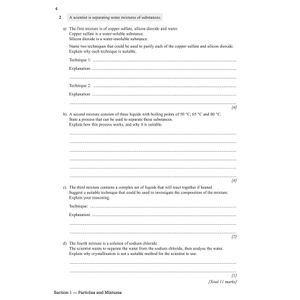 Edexcel International GCSE Chemistry: Grade 8-9 Targeted Exam Practice Workbook (with answers) Look Inside Image 5