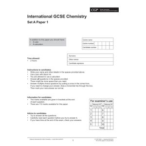 Edexcel International GCSE Chemistry Practice Papers Look Inside Image 1