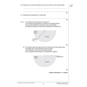 Edexcel International GCSE Physics Practice Papers Look Inside Image 4