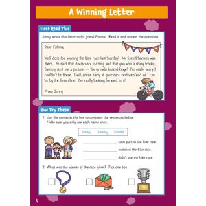 English Comprehension Activity Book for Ages 6-7 (Year 2) Look Inside Image 2