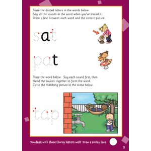 First Words Wipe-Clean Activity Book for Ages 3-5 (with pen) Look Inside Image 3