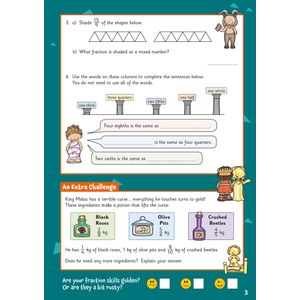 Fractions & Decimals Maths Activity Book for Ages 8-9 (Year 4) Look Inside Image 3