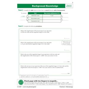 GCSE Biology AQA Required Practicals Course Booklet Look Inside Image 3