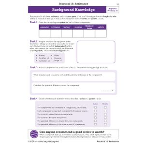 GCSE Combined Science Physics AQA Required Practicals Course Booklet - Higher Look Inside Image 2