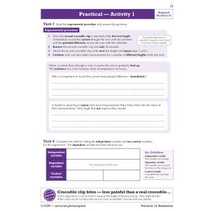 GCSE Combined Science Physics AQA Required Practicals Course Booklet - Higher Look Inside Image 4