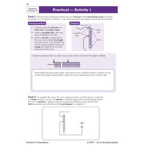 GCSE Combined Science Physics AQA Required Practicals Course Booklet - Higher Look Inside Image 3