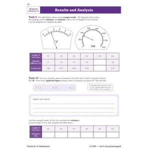 GCSE Combined Science Physics AQA Required Practicals Course Booklet - Foundation Look Inside Image 5