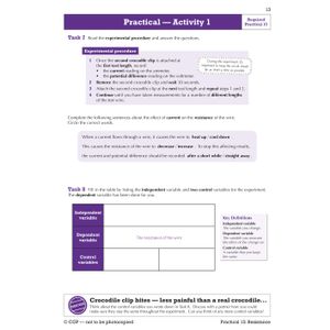GCSE Combined Science Physics AQA Required Practicals Course Booklet - Foundation Look Inside Image 4