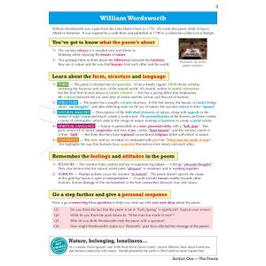 GCSE English AQA Poetry Guide - Worlds & Lives Anthology inc. Online Edition, Audio & Quizzes Look Inside Image 4