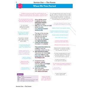 GCSE English Poetry Guide - Love and Relationships (Ages 14-16) Look Inside Image 3