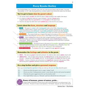 GCSE English Poetry Guide - Power and Conflict (Ages 14-16) Look Inside Image 4