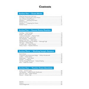 GCSE English Poetry Guide - Unseen Poetry (Ages 14-16) Look Inside Image 1