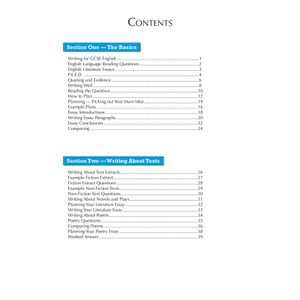 GCSE English Writing Skills Study Guide Look Inside Image 1