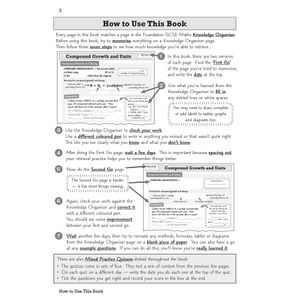GCSE Maths AQA Knowledge Retriever - Foundation Look Inside Image 3