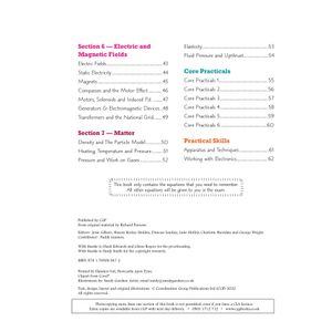 GCSE Physics Edexcel Knowledge Organiser Look Inside Image 2