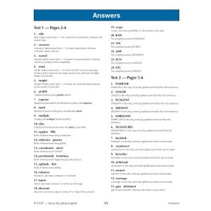 GL 11+ 10-Minute Tests Vocabulary for Verbal Reasoning & English (Ages 10-11) Look Inside Image 6