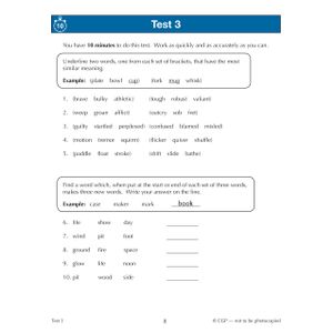 GL 11+ 10-Minute Tests Vocabulary for Verbal Reasoning & English (Ages 10-11) Look Inside Image 2