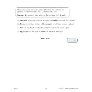 GL 11+ 10-Minute Tests Vocabulary for Verbal Reasoning & English (Ages 10-11) Look Inside Image 4