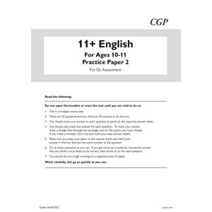 GL 11+ English Practice Papers (Ages 10-11) Look Inside Image 1