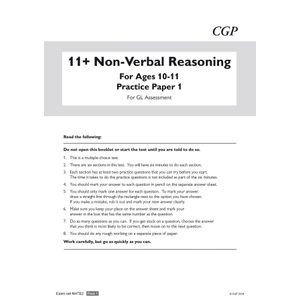 GL 11+ Non-Verbal Reasoning Practice Papers (Ages 10-11) Look Inside Image 1