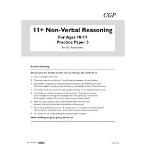 GL 11+ Non-Verbal Reasoning Practice Papers Pack 2 (Ages 10-11) Look Inside Image 1