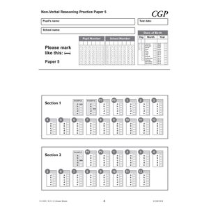 GL 11+ Non-Verbal Reasoning Practice Papers Pack 2 (Ages 10-11) Look Inside Image 5