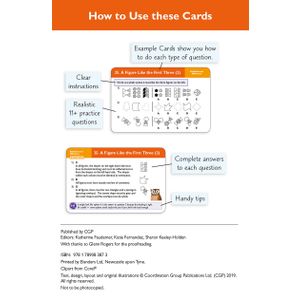 GL 11+ Non-Verbal Reasoning Practice Question Cards (Ages 10-11) Look Inside Image 1