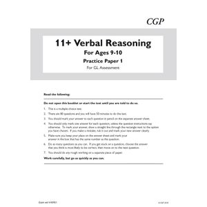 GL 11+ Practice Papers Pack (Ages 9-10) Look Inside Image 1