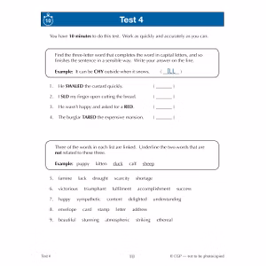 GL 11+ Verbal Reasoning 10-Minute Tests (Ages 10-11) Look Inside Image 2