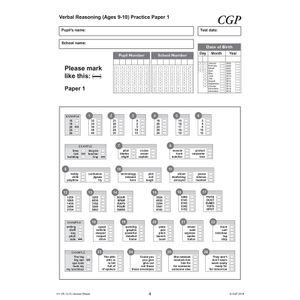 GL 11+ Verbal Reasoning Practice Papers (Ages 9-10) Look Inside Image 5