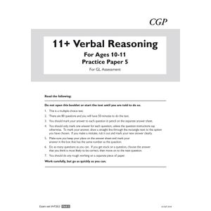 GL 11+ Verbal Reasoning Practice Papers Pack 2 (Ages 10-11) Look Inside Image 1