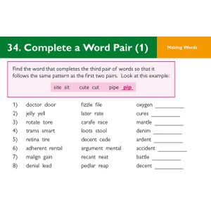 GL 11+ Verbal Reasoning Practice Question Cards (Ages 10-11) Look Inside Image 4
