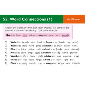 GL 11+ Verbal Reasoning Practice Question Cards (Ages 10-11) Look Inside Image 6