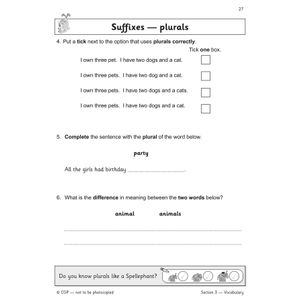 KS1 English SAT Buster: Grammar, Punctuation & Spelling (for end of year assessments) Look Inside Image 3