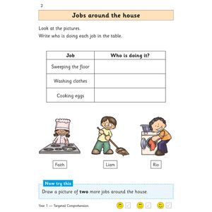 KS1 English Targeted Question Book: Year 1 Reading Comprehension - Book 2 Look Inside Image 2