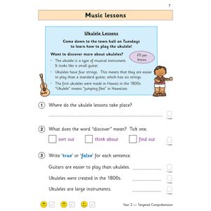 KS1 English Targeted Question Book: Year 2 Reading Comprehension - Book 2 Look Inside Image 2