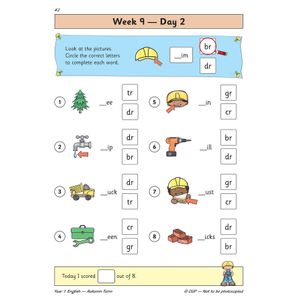 KS1 English Year 1 Daily Practice Book: Autumn Term Look Inside Image 4