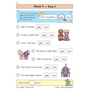 KS1 English Year 1 Daily Practice Book: Autumn Term Look Inside Image 6