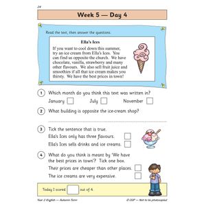 KS1 English Year 2 Daily Practice Book: Autumn Term Look Inside Image 6