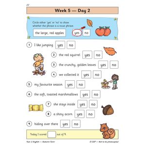 KS1 English Year 2 Daily Practice Book: Autumn Term Look Inside Image 4