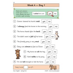 KS1 English Year 2 Daily Practice Book: Spring Term Look Inside Image 3