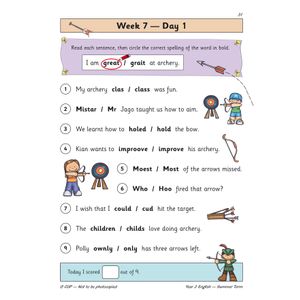 KS1 English Year 2 Daily Practice Book: Summer Term Look Inside Image 3